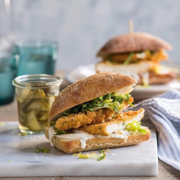 chicken schnitzel sandwich